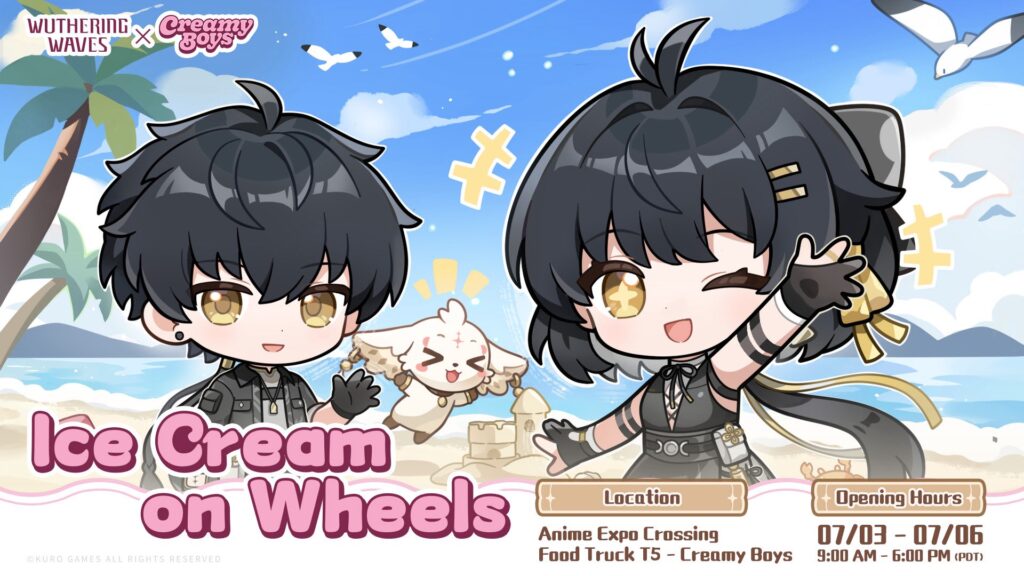 "Ice Cream on Wheels" - Wuthering Waves llega a Anime Expo con un delicioso evento junto a Creamy Boys